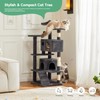 54'' Cat Climbing Frame, Multi-Level Cats Tree Tower, Pet Activity
