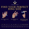Willis Judd MasonicMan Mens Titanium Freemason Masonic Ring Latin Engraving