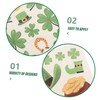 Beavorty 10pcs Patrick's Day Shamrock Face Stickers Irish Festival Decorations