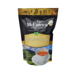 McEntee's Irish Afternoon Loose Tea - 250g Refill Bag – BLENDED IN IRELAND, CITRUSY, BRISK & FUL BODIED. A Traditional Irish Blend of Ceylon, Assam and Kenyan Loose Tea’s.