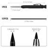 Construction Pencils with Sharpener, Mechanical Carpenter Pencil, Solid Pencil with
