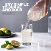 Homestia 2Pcs Plastic Cocktail Shaker with Jigger Set, Hand Shaker