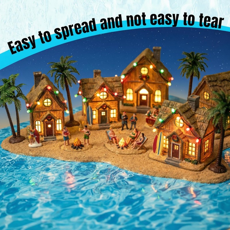 20 Pcs 11.81'' x 8.27'' Christmas Village Ocean Display Mat
