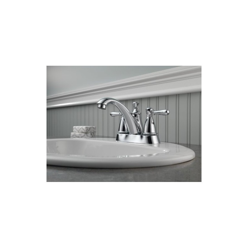 Delta Faucet P99674LF Apex Two Handle Centerset Bathroom Faucet, Chrome