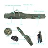 Relaxyee Fishing Rod Case with Fishing Tackle Box Portable Folding