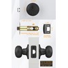 goldenwarm Black Passage Door Knobs, Closet Door Knobs, Matte Black