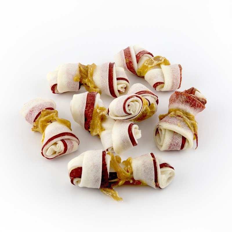 Good'N'Fun Triple Flavor Mini Rawhide Chews, 18-Count