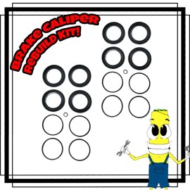 OASB Front Disc Brake Caliper Rebuild Repair Kit for GMC Yukon 21-23 4 Piston Caliper