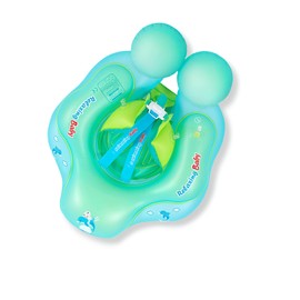 Baby Swimming Float 6-24 Months, Blue Baby Pool Float With Baby Safety Seat, Swimming Pool Inflatables for Babies,Newborn Pool Float For Babies Toddlers Infant Training Summer Baby Bath Float