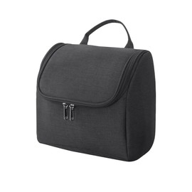 TOEECY Toiletry Bag for Men and Women, Large Capacity, Sturdy and Durable Toiletry Bag, Portable with Hook for Travel Accessories and Cosmetics, black