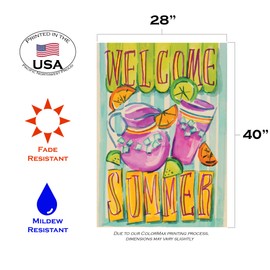 Toland Home Garden 102600 Pink Lemonade 28 x 40 Inch Decorative, House Flag (28" x 40")