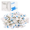 XHF 500 PCS 3/4" White Self Adhesive Cable Zip Tie