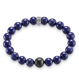 Thomas Sabo A1534-930-32 Men's Bracelet Rebel at Heart Blue 925 Sterling Silver, Silver, Cubic Zirconia Jasper