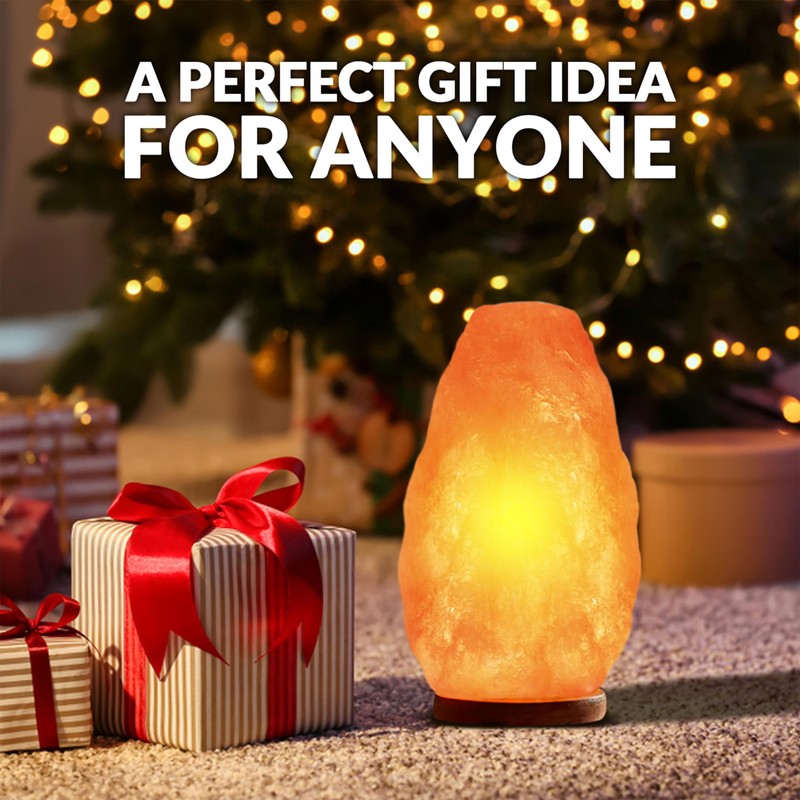 Himalayan Glow Salt Lamp with Touch Dimmer Switch 5-7 lbs