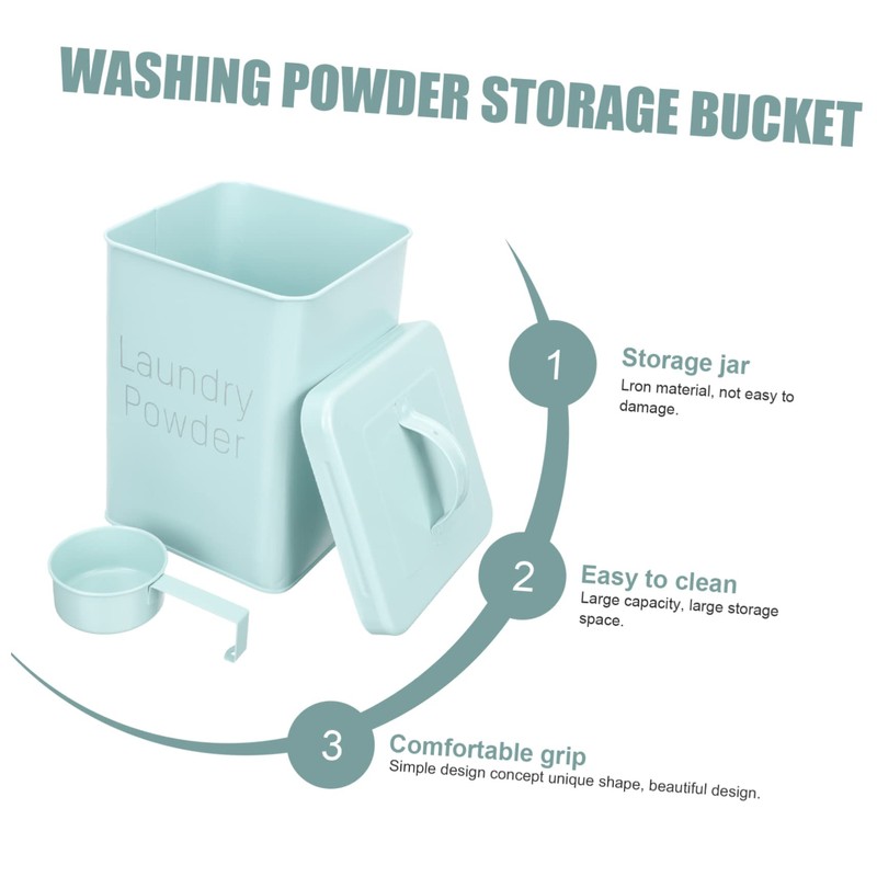 OATIPHO 1 Set Versatile Laundry Powder Storage Box with Durable