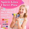 BFZMSLY Cheer Pins Making Kit, Spirit Clothes Clips Craft Set,