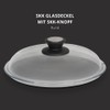 SKK 037 Glass Lid 16 CM Suitable for round Titanium