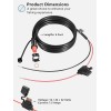 Unbranded for Garmin GLS GPSMAP GSD LiveScope 010-11425-01 Threaded Power