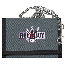 2Stoned Wallet Embroidered with Chain and Velcro Fastening Camo Gym Bag for Adults and Children, grey, m
