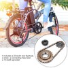 Sprocket Chain Set, 22T Tooth Rear Freewheel + 38 Links