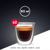 Bialetti Florence Double Wall Glass Heat Resistant Glass 80ml Pack