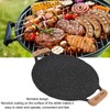 Round BBQ Grill Pan Metal Nonstick Grill Barbecue Plate Multifunctional