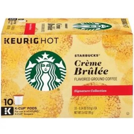 Starbucks 2 Boxes Starbucks Creme Brulee Keurig K-Cups Pods Natural Flavored Coffee