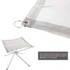 YEASQGS Portable Outdoor Camping Fire Pit Mesh Foldable Stainless Steel