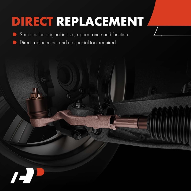 A-Premium 2 x Front Inner Tie Rod Ends, Compatible with