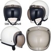 TT&CO. Paulson Bubble Shield Light Smoke Jet Helmet Full Face