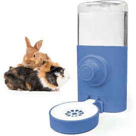 Norhogo Rabbit Water Dispenser, 600 ml Hanging Drinks Rabbit Automatic Drinking Water Dispenser Rabbit Water Dispenser for Cats Hamsters Rabbits Blue