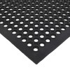 efunmodern Bar Home Kitchen Industrial Anti-fatigue Drainage Rubber Non-slip Hexagonal