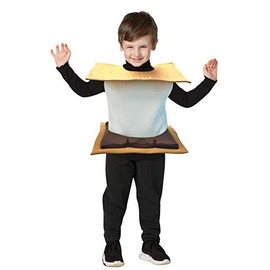 Rasta Imposta S'Mores Graham Cracker Roasted Marshmallow Chocolate Campfire Treat Costume, Child Size 4-6