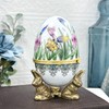Bard's Brass toned Egg Stand/Holder, Rabbits, 2.125" Diameter