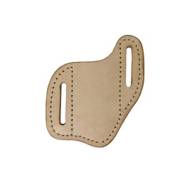 Handmade Leather Pocket Knife Holster, Cross Draw Leather Pocket Knife Sheath with Belt Slots - Vegetable Tanned Leather (Large (1.75" Wide Pocket Knife))