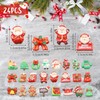 Ellxen Pack of 24 Christmas Figures, Small Pendants, Mini Christmas