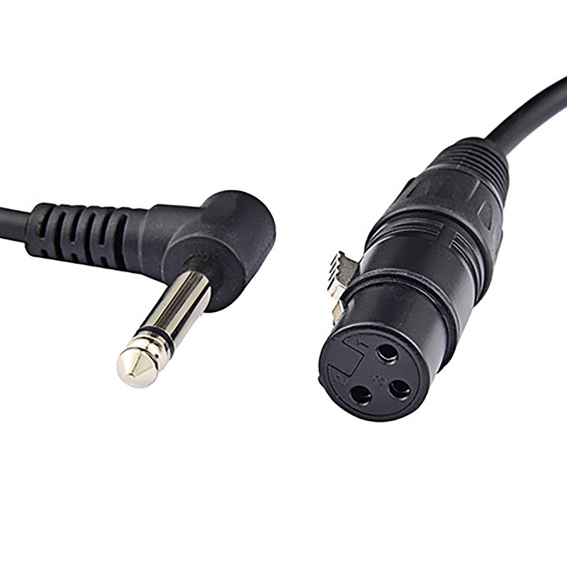 tunghey 2Pack Right Angle 6.35mm Mono to XLR 3 Pin