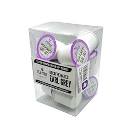 DECAF Earl Grey tea pods, single-serving tea capsules compatible with K-Cup brewing machines