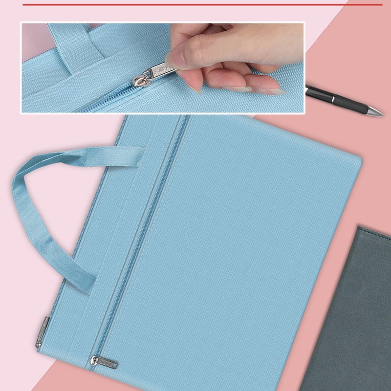 Carrying Bag, A4, Students, File Bag, 2 Layers, Large Capacity,