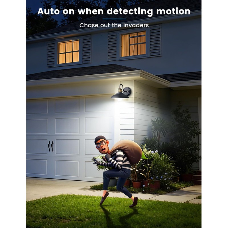 Motion Sensor Light Bulbs, 13W (100Watt Equivalent), Motion Activated Dusk