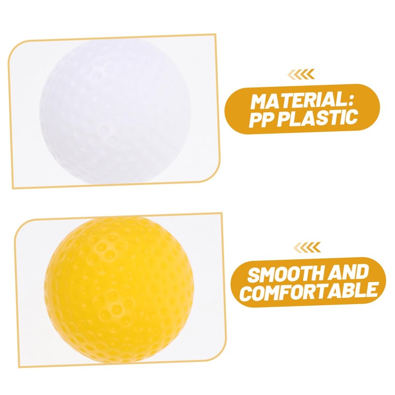 Totority 16pcs Hollow Golf Balls Practice Training Golf Balls for