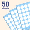 1200 Pack, 1" Round Dot Stickers Circle Labels - White