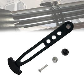 Marine Boat Telescoping Ladder Strap with 4 Adjustable Mounting Holes, Secure Retaining Rubber Latch Band for Yacht Sport Jet Swim Boarding (L)