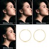 4 Pairs of Large Hoop Earrings for Women, Hypoallergenic Hoop