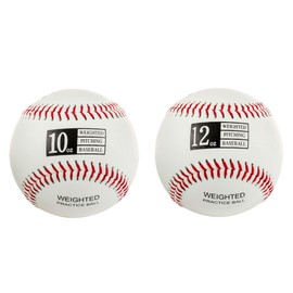 Thorza Weighted Baseballs for Throwing - Help Increase Pitch Velocity - Set of 2 Practice Baseballs 10oz and 12oz