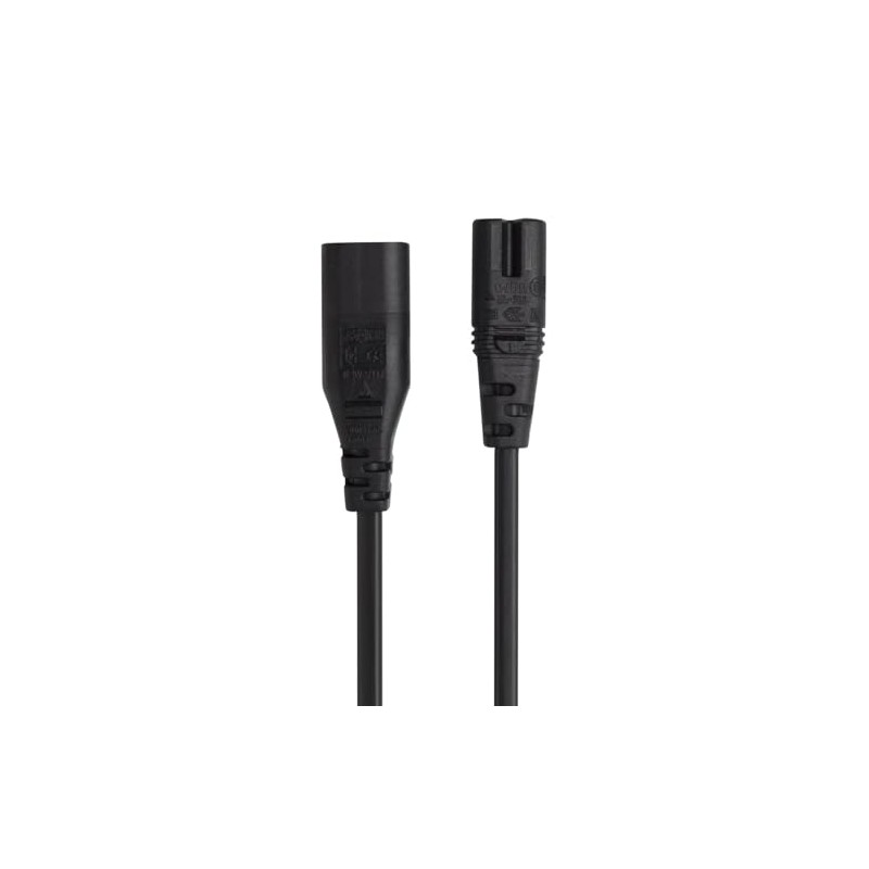 LBSC IEC 60320 C8 Plug to C7 Receptacle Male to