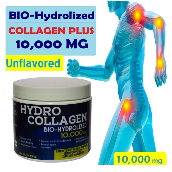 1 BIO-HYDROLIZED COLLAGEN 10000 mg in 2 teaspoons daily Glucosamine Chondroitin