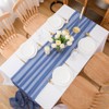 CHUQING Chiffon Table Runner Blue Table Runner Wedding Fabric Tulle