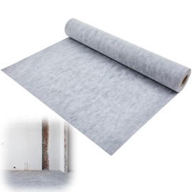 Pangda 3.94 ft x 114.8 ft / 452 Sq ft Waterproof Membrane for Shower 23.6 Mil Thick Tile Underlayment Shower Membrane PE Fabric 0.6 mm for Sauna Bathroom Walls Roof