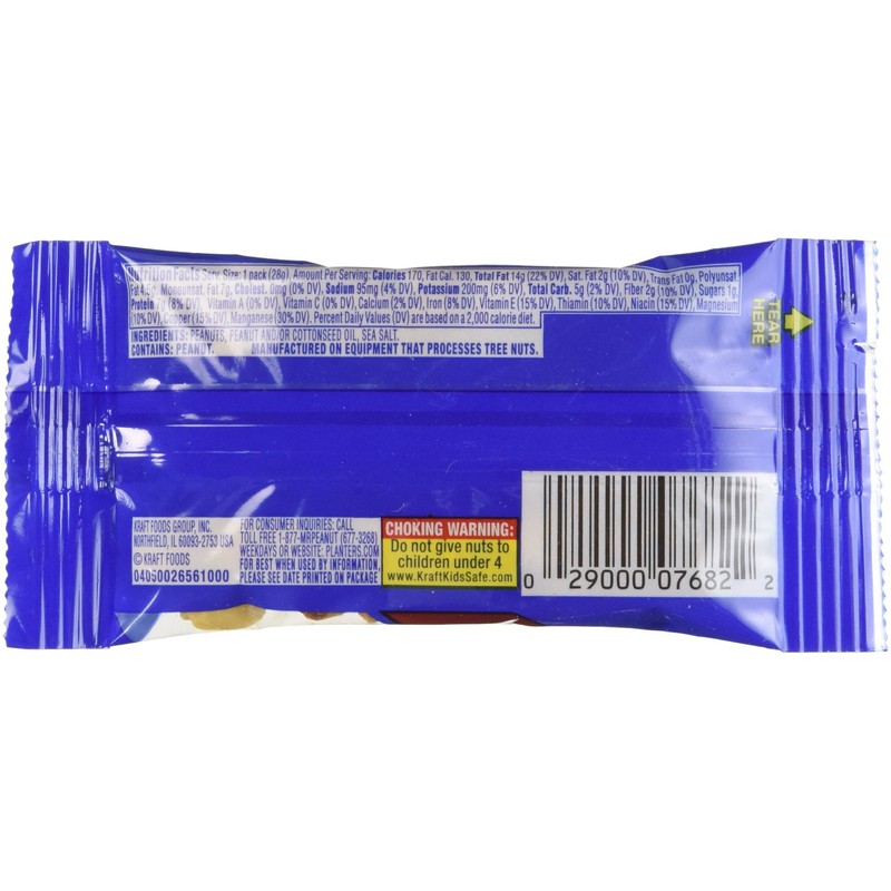 Planters Nuts on the Go Salted Peanuts, 1 oz single-serve